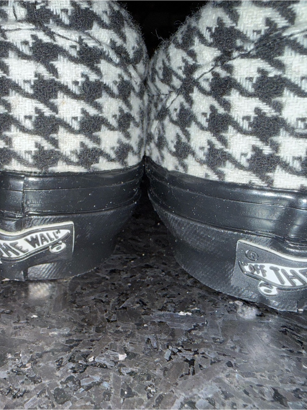NEW Vans BLACK WHITE Houndstooth Print Slip on Sneakers SZ 8 - Picture 10 of 12